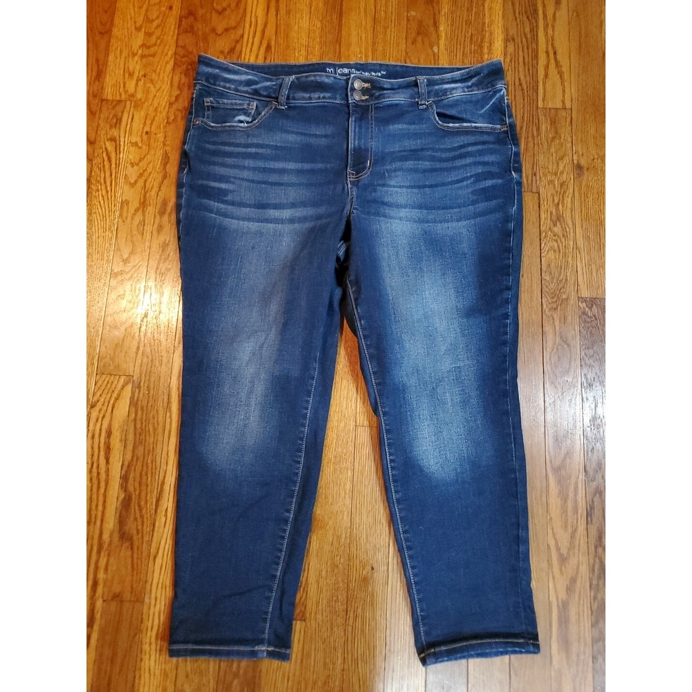 M Jeans Maurices‎ Womens 22W Dark wash Skinny Cropped Stretch Jeans